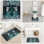 New Zealand Kotiate Weapon Bathroom Set Aotearoa Mango Paua Shell Maori Pattern