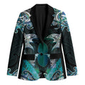 New Zealand Kotiate Weapon Blazer Aotearoa Mango Paua Shell Maori Pattern