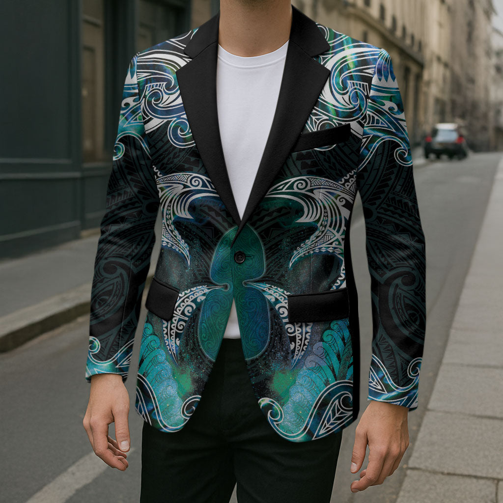 New Zealand Kotiate Weapon Blazer Aotearoa Mango Paua Shell Maori Pattern