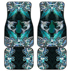 New Zealand Kotiate Weapon Car Mats Aotearoa Mango Paua Shell Maori Pattern