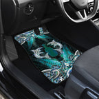 New Zealand Kotiate Weapon Car Mats Aotearoa Mango Paua Shell Maori Pattern
