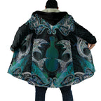 New Zealand Kotiate Weapon Cloak Aotearoa Mango Paua Shell Maori Pattern
