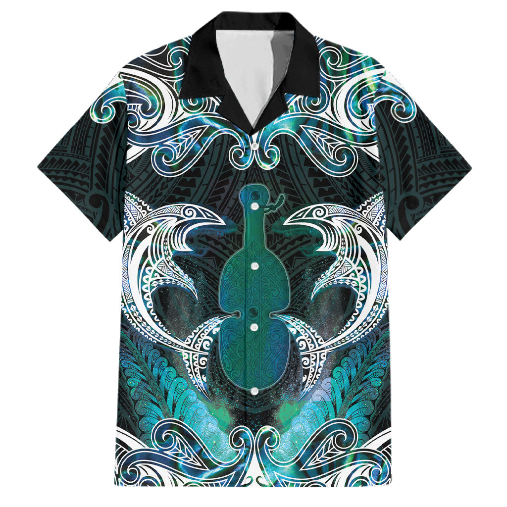 New Zealand Kotiate Weapon Family Matching Long Sleeve Bodycon Dress and Hawaiian Shirt Aotearoa Mango Paua Shell Maori Pattern