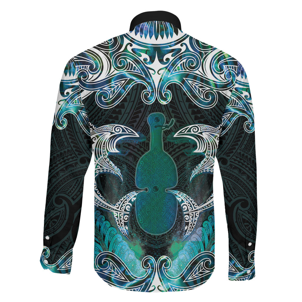 New Zealand Kotiate Weapon Family Matching Off The Shoulder Long Sleeve Dress and Hawaiian Shirt Aotearoa Mango Paua Shell Maori Pattern