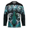 New Zealand Kotiate Weapon Hockey Jersey Aotearoa Mango Paua Shell Maori Pattern
