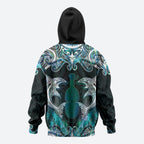 New Zealand Kotiate Weapon Hoodie Aotearoa Mango Paua Shell Maori Pattern