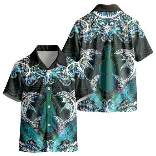 New Zealand Kotiate Weapon Kid Hawaiian Shirt Aotearoa Mango Paua Shell Maori Pattern LT22