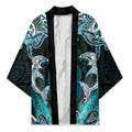New Zealand Kotiate Weapon Kimono Aotearoa Mango Paua Shell Maori Pattern