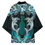 New Zealand Kotiate Weapon Kimono Aotearoa Mango Paua Shell Maori Pattern