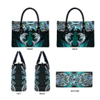 New Zealand Kotiate Weapon Leather Bag Aotearoa Mango Paua Shell Maori Pattern