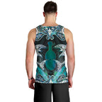 New Zealand Kotiate Weapon Men Tank Top Aotearoa Mango Paua Shell Maori Pattern