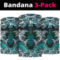 New Zealand Kotiate Weapon Neck Gaiter Aotearoa Mango Paua Shell Maori Pattern