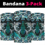 New Zealand Kotiate Weapon Neck Gaiter Aotearoa Mango Paua Shell Maori Pattern