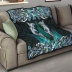 New Zealand Kotiate Weapon Quilt Aotearoa Mango Paua Shell Maori Pattern