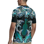 New Zealand Kotiate Weapon Rugby Jersey Aotearoa Mango Paua Shell Maori Pattern