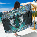 New Zealand Kotiate Weapon Sarong Aotearoa Mango Paua Shell Maori Pattern