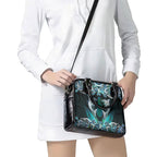 New Zealand Kotiate Weapon Shoulder Handbag Aotearoa Mango Paua Shell Maori Pattern