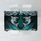 New Zealand Kotiate Weapon Tablecloth Aotearoa Mango Paua Shell Maori Pattern