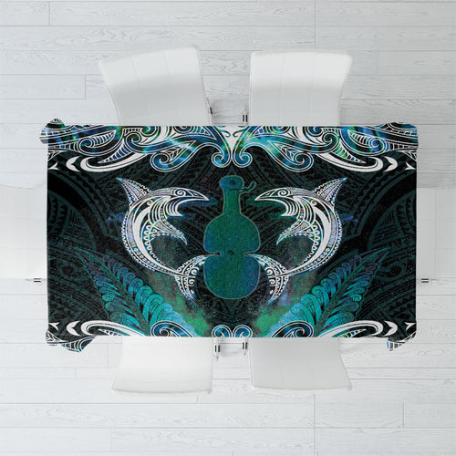 New Zealand Kotiate Weapon Tablecloth Aotearoa Mango Paua Shell Maori Pattern