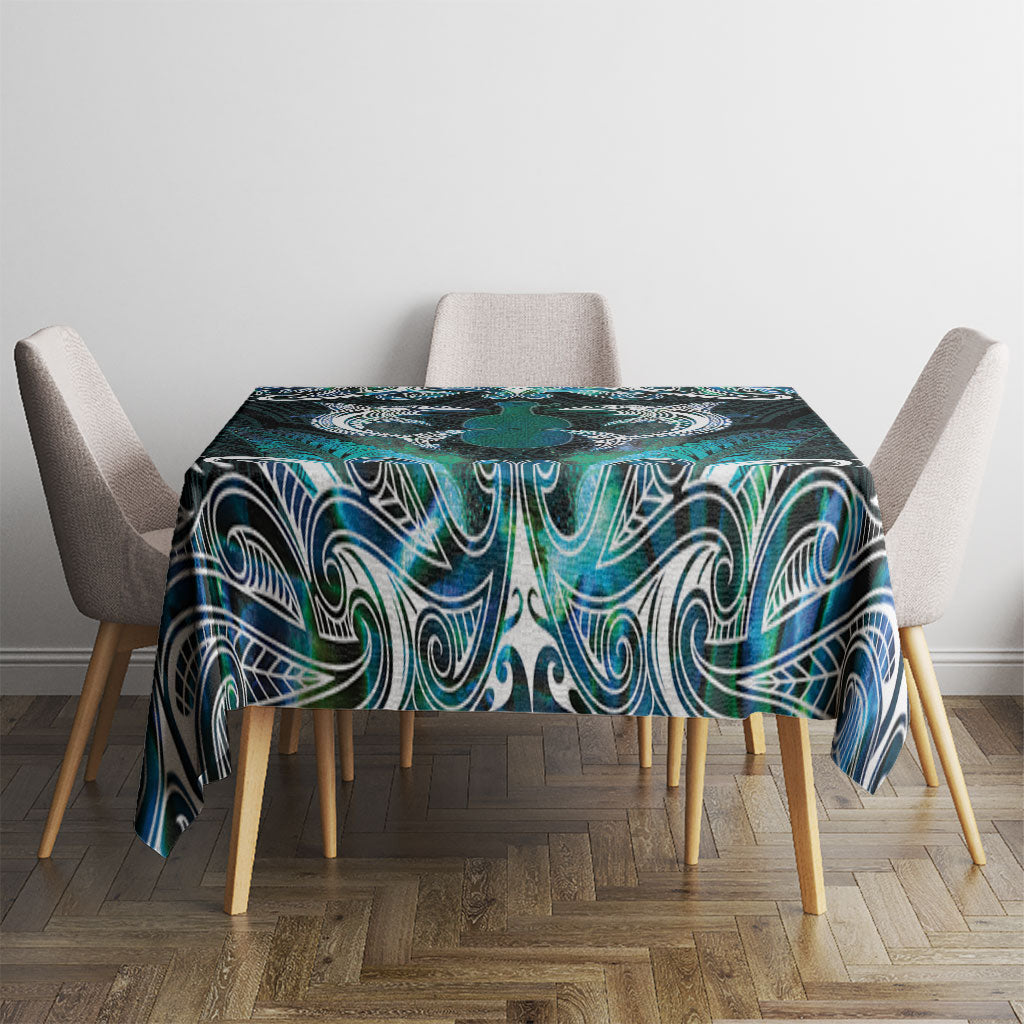New Zealand Kotiate Weapon Tablecloth Aotearoa Mango Paua Shell Maori Pattern
