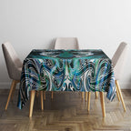 New Zealand Kotiate Weapon Tablecloth Aotearoa Mango Paua Shell Maori Pattern
