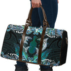 New Zealand Kotiate Weapon Travel Bag Aotearoa Mango Paua Shell Maori Pattern