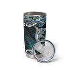 New Zealand Kotiate Weapon Tumbler Cup Aotearoa Mango Paua Shell Maori Pattern