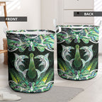 New Zealand Mere Pounamu Weapon Laundry Basket Aotearoa Mango Paua Shell Maori Pattern