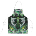 New Zealand Mere Pounamu Weapon Apron Aotearoa Mango Paua Shell Maori Pattern