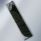 New Zealand Mere Pounamu Weapon Auto Sun Shade Aotearoa Mango Paua Shell Maori Pattern