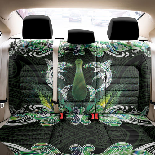 New Zealand Mere Pounamu Weapon Back Car Seat Cover Aotearoa Mango Paua Shell Maori Pattern
