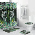 New Zealand Mere Pounamu Weapon Bathroom Set Aotearoa Mango Paua Shell Maori Pattern