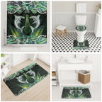 New Zealand Mere Pounamu Weapon Bathroom Set Aotearoa Mango Paua Shell Maori Pattern