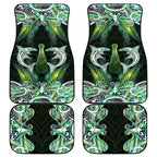 New Zealand Mere Pounamu Weapon Car Mats Aotearoa Mango Paua Shell Maori Pattern