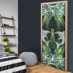 New Zealand Mere Pounamu Weapon Door Cover Aotearoa Mango Paua Shell Maori Pattern
