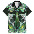 New Zealand Mere Pounamu Weapon Hawaiian Shirt Aotearoa Mango Paua Shell Maori Pattern