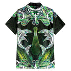 New Zealand Mere Pounamu Weapon Hawaiian Shirt Aotearoa Mango Paua Shell Maori Pattern