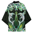 New Zealand Mere Pounamu Weapon Kimono Aotearoa Mango Paua Shell Maori Pattern