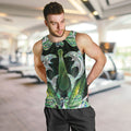 New Zealand Mere Pounamu Weapon Men Tank Top Aotearoa Mango Paua Shell Maori Pattern