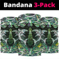 New Zealand Mere Pounamu Weapon Neck Gaiter Aotearoa Mango Paua Shell Maori Pattern