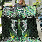 New Zealand Mere Pounamu Weapon Quilt Aotearoa Mango Paua Shell Maori Pattern
