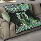 New Zealand Mere Pounamu Weapon Quilt Aotearoa Mango Paua Shell Maori Pattern