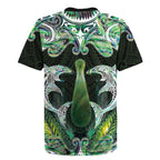 New Zealand Mere Pounamu Weapon Rugby Jersey Aotearoa Mango Paua Shell Maori Pattern