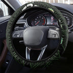 New Zealand Mere Pounamu Weapon Steering Wheel Cover Aotearoa Mango Paua Shell Maori Pattern