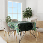 New Zealand Mere Pounamu Weapon Tablecloth Aotearoa Mango Paua Shell Maori Pattern