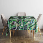 New Zealand Mere Pounamu Weapon Tablecloth Aotearoa Mango Paua Shell Maori Pattern