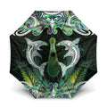 New Zealand Mere Pounamu Weapon Umbrella Aotearoa Mango Paua Shell Maori Pattern
