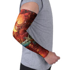 New Zealand Kea Bird Matariki Personalised Arm Sleeves Silver Fern Maori Pattern