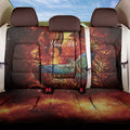 New Zealand Kea Bird Matariki Personalised Back Car Seat Cover Silver Fern Maori Pattern