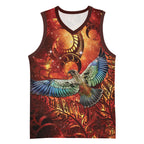 New Zealand Kea Bird Matariki Personalised Basketball Jersey Silver Fern Maori Pattern